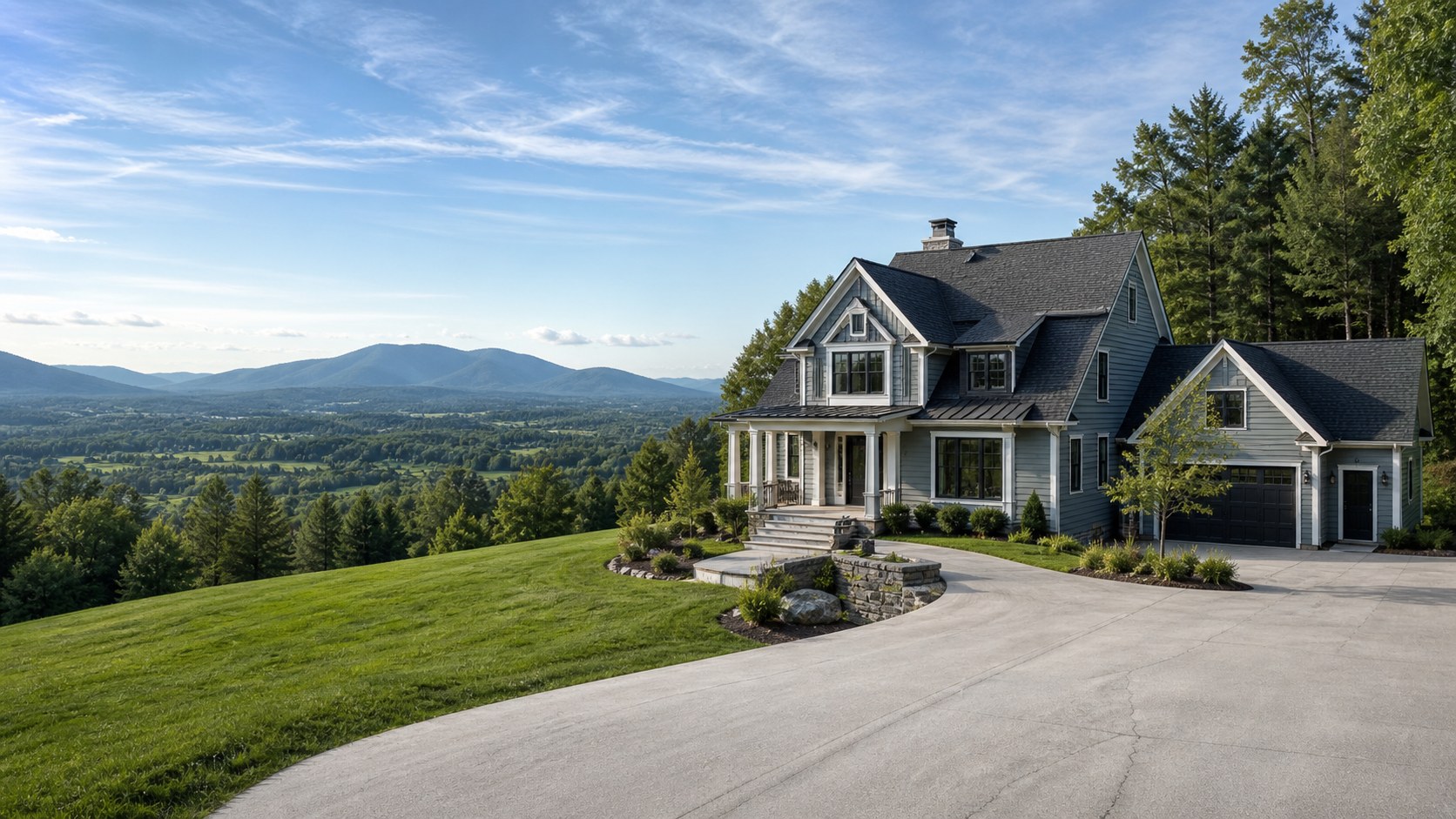 Vermont concrete service image showing premium flatwork, repair, and pour positioning